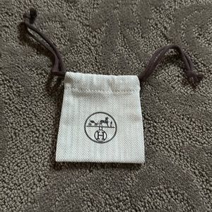 Hermes dust bag 3 1/2 x 4